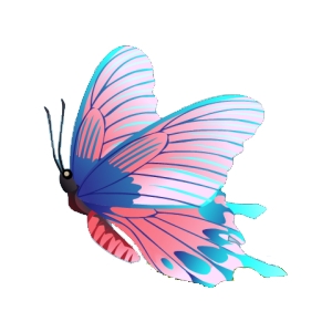 Cotton Candy Butterfly